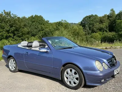Used Mercedes CLK230 Avantgarde 193 HP (141 kW) 2001 Blue Cabriolet