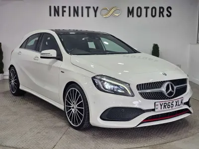 Begagnad Mercedes A250 Premium 211 HK (155 kW) 2015 Vit Halvkombi