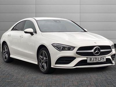 Polar white Used 2022 Mercedes CLA250e AMG Line Premium Sedan | £22,650 (Fair price)