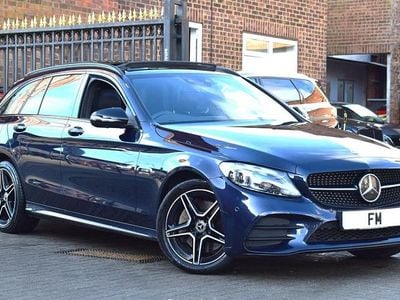 Blue Used 2021 Mercedes C300e AMG line Estate | £16,850 (Fair price)