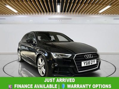Used Audi A3 Sportback S-Line 190 HP (139 kW) 2018 Black Hatchback