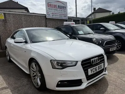Used Audi A5 S-Line 190 HP (139 kW) 2016 White Coupe