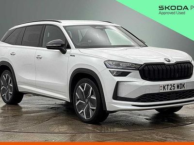 Used Skoda Kodiaq SportLine 190 HP (139 kW) 2025 Moon white metallic SUV