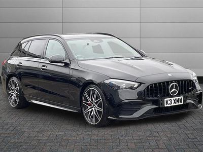 Ny Mercedes C43 AMG Edition 421 HK (309 kW) 2026 Svart Kombi