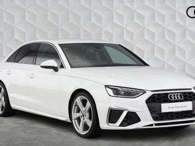 Used Audi A4 S-Line 150 HP (110 kW) 2023 White Sedan