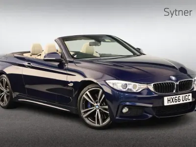 Used BMW 440 M Sport 322 HP (236 kW) 2016 Blue Cabriolet