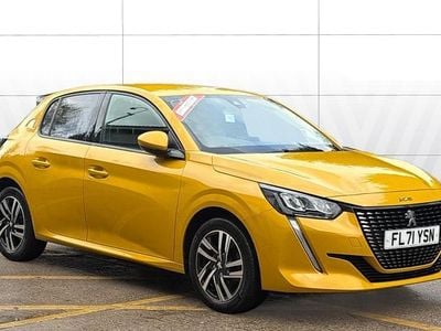 Yellow Used 2021 Peugeot 208 Allure Hatchback | £12,691 (Fair price)