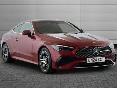 Used Mercedes CLE200 AMG line 223 HP (164 kW) 2024 Patagonia red Coupe