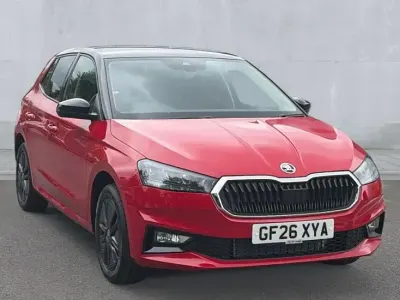 Used Skoda Fabia Design Edition 116 HP (85 kW) 2026 Velvet red metallic black magic pearl effect Hatchback