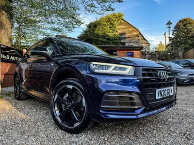 Used Audi Q5 Black Edition 245 HP (180 kW) 2020 Blue SUV