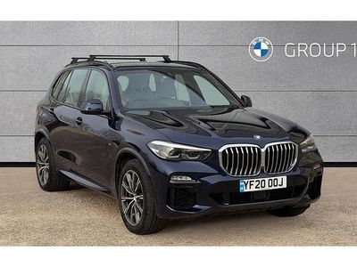 Used BMW X5 M Sport 394 HP (289 kW) 2020 Tanzanite blue SUV