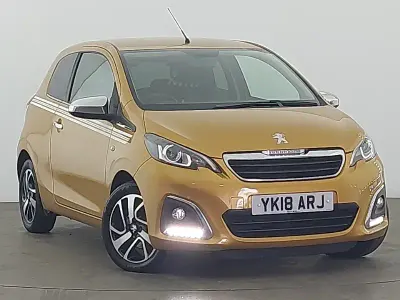 Used Peugeot 108 Collection 68 HP (50 kW) 2018 Yellow Hatchback