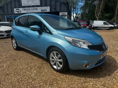 Used Nissan Note Tekna 90 HP (66 kW) 2014 Blue Hatchback
