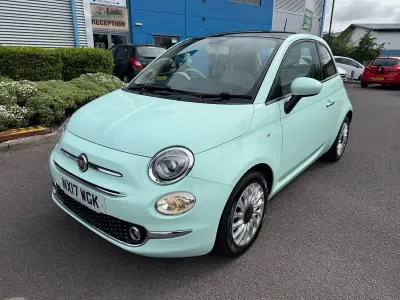 Used Fiat 500 Lounge 69 HP (50 kW) 2017 Green Hatchback