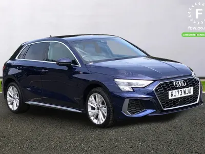 Used Audi A3 e-tron S-Line 2023 Blue Hatchback