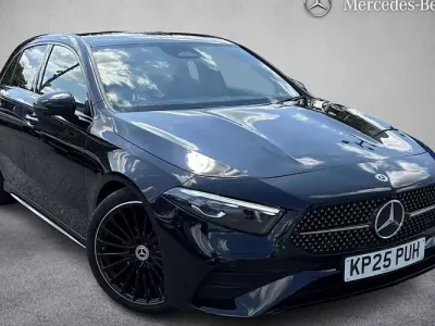 Used Mercedes A180 AMG line 136 HP (100 kW) 2025 Black Hatchback