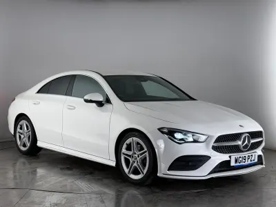 Begagnad Mercedes CLA180 AMG line 2019 Vit Sedan