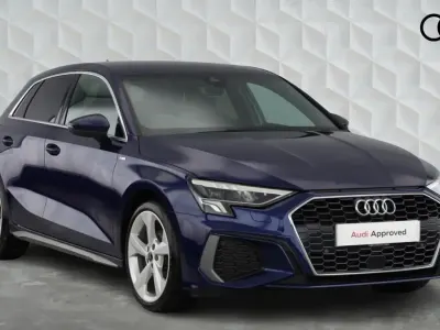 Used Audi A3 Sportback S-Line 150 HP (110 kW) 2023 Blue Hatchback