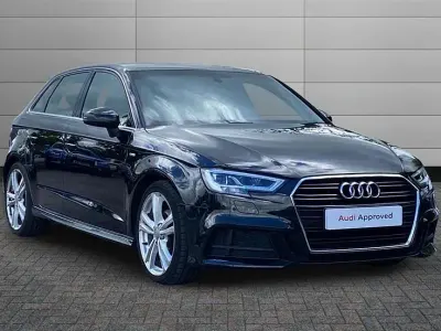 Used Audi A3 S-Line 150 HP (110 kW) 2018 Black Sedan