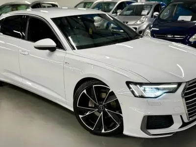 Used Audi A6 S-Line 204 HP (150 kW) 2019 White Sedan