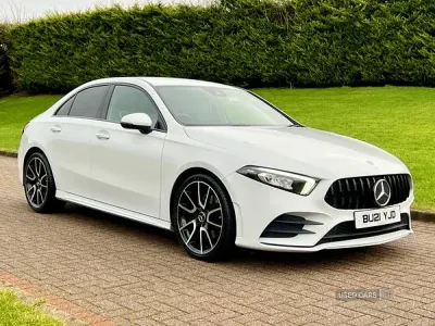 Used Mercedes A220 AMG line 190 HP (139 kW) 2021 White Sedan