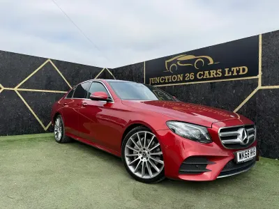 Used Mercedes E220 AMG Line Premium Plus 194 HP (142 kW) 2018 Red Sedan