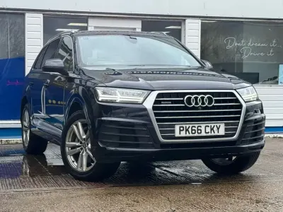 Używany Audi Q7 S-Line 272 KM (200 kW) 2016 Niebieski SUV