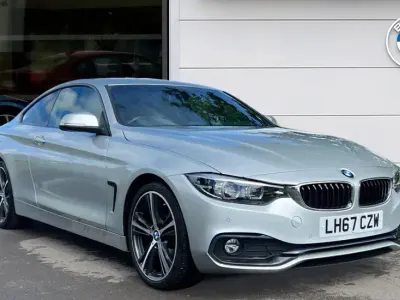 Used BMW 420 Sport Line 187 HP (137 kW) 2018 Silver Coupe