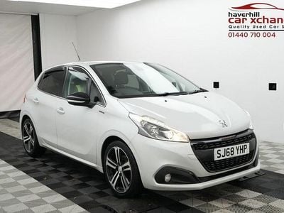 White Used 2018 Peugeot 208 GT-line Hatchback | £7,695 (Fair price)