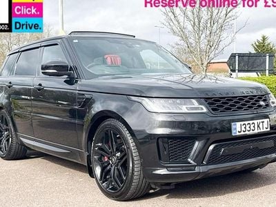 Used Land Rover Range Rover Sport Autobiography Dynamic 525 HP (386 kW) 2019 Black SUV