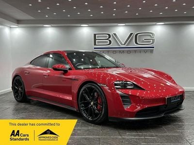 Red Used 2021 Porsche Taycan Performance Package Sedan | £47,994 (Fair price)