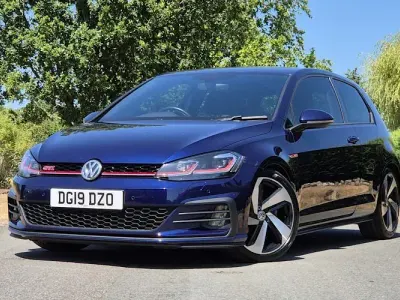 Used VW Golf VII GTI 245 HP (180 kW) 2019 Blue Hatchback
