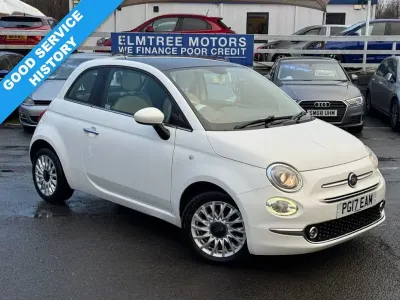Gebraucht Fiat 500 Lounge 69 PS (50 kW) 2017 Weiß Kleinwagen