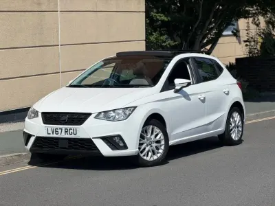 Used Seat Ibiza Design 75 HP (55 kW) 2017 White Hatchback
