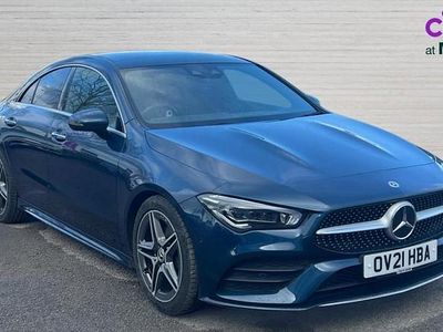 Used Mercedes CLA180 AMG Line Premium Plus 136 HP (100 kW) 2021 Blue Sedan