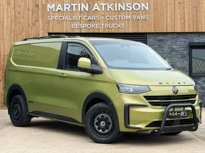 New VW T7 Pro 150 HP (110 kW) 2025 Warm green metallic Van