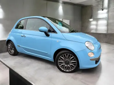 Used Fiat 500 Lounge 69 HP (50 kW) 2015 Blue Hatchback