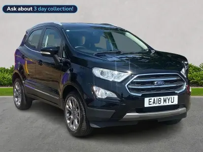 Used Ford Ecosport Titanium 125 HP (91 kW) 2018 Black SUV