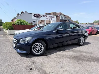 Used Mercedes C220 Executive 170 HP (125 kW) 2015 Blue Sedan