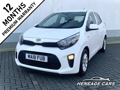Used Kia Picanto 84 HP (61 kW) 2018 White Hatchback