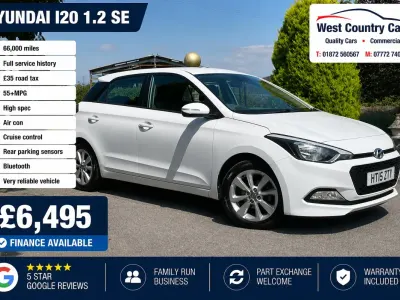 Used Hyundai i20 SE 84 HP (61 kW) 2015 White Hatchback