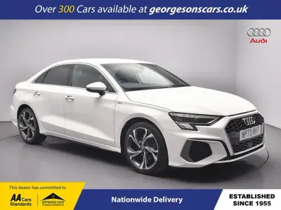 Used Audi A3 S-Line 150 HP (110 kW) 2024 White Sedan