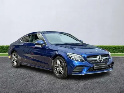 Used Mercedes C300 AMG line 2021 Blue Coupe