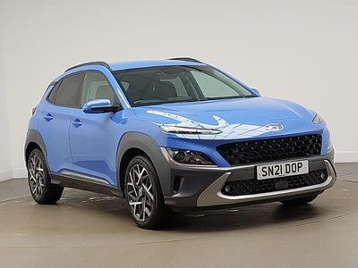Used Hyundai Kona Premium 141 HP (103 kW) 2021 Blue SUV