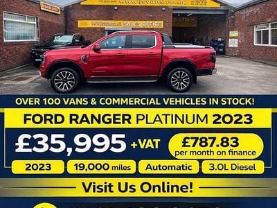 Used Ford Ranger Platinum 240 HP (176 kW) 2023 Red Pickup