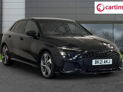 Used Audi A3 Sportback Design 150 HP (110 kW) 2021 Black Hatchback