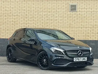 Used Mercedes A200 AMG Line Premium 156 HP (114 kW) 2017 Black Hatchback