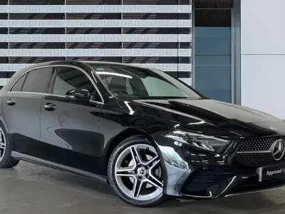 Used Mercedes A200 AMG line 163 HP (119 kW) 2023 Black Hatchback