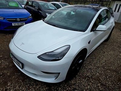 Used Tesla Model 3 Long Range AWD 366 kW (498 HP) 2021 White Sedan