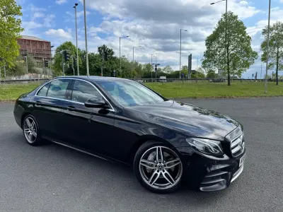 Used Mercedes E220 AMG line 194 HP (142 kW) 2018 Black Sedan